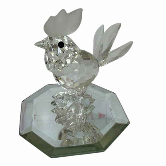 Swarovski Other - Swarovski Rooster Figurine 014497 5cm Clear Crystal Collectible